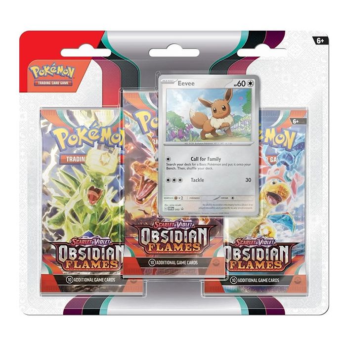 Pokemon TCG: Scarlet & Violet 3 Obsidian Flames 3-Pack Blister