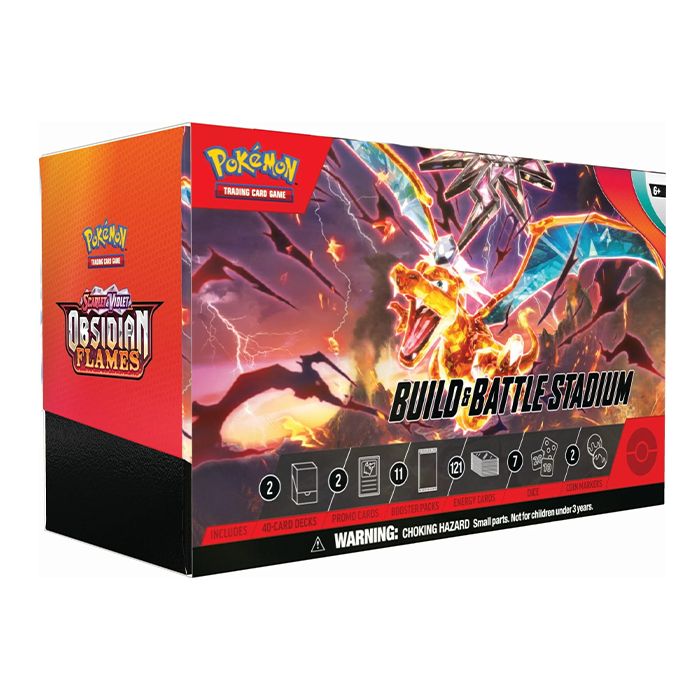 Pokemon TCG: Scarlet & Violet 3 Obsidian Flames Build & Battle Stadium
