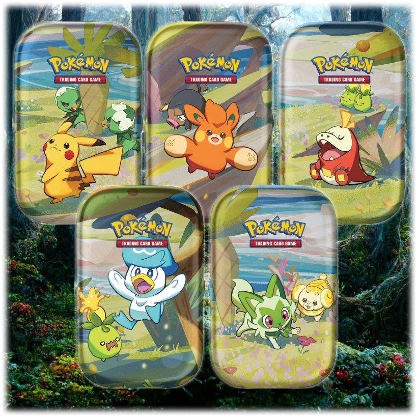 Pokemon TCG: Paldea Friends Mini Tins Full Set