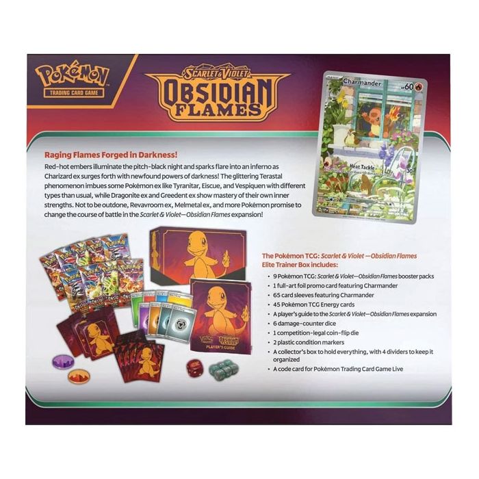 Pokemon TCG: Scarlet & Violet 3 Obsidian Flames Elite Trainer Box
