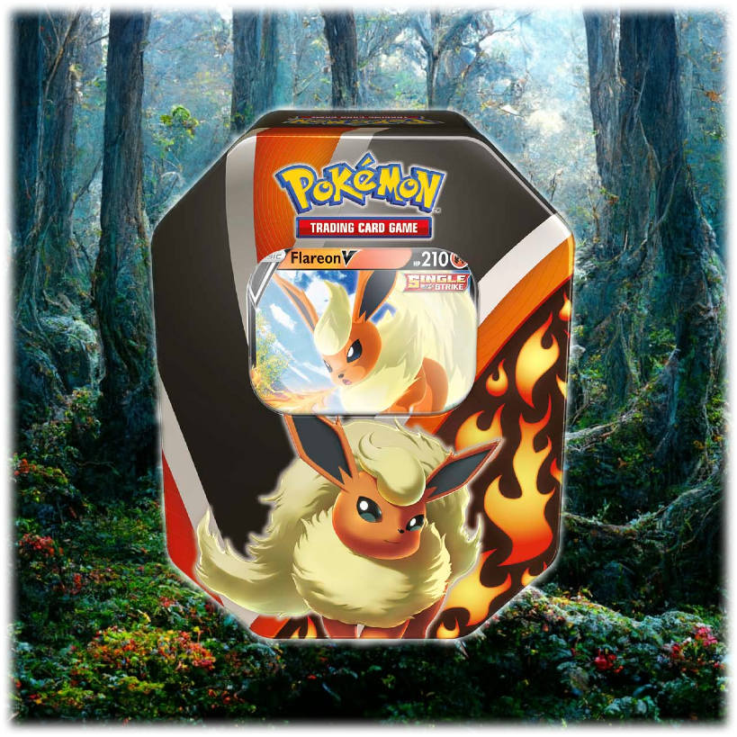 Pokemon TCG: Eevee Evolutions Tin Flareon