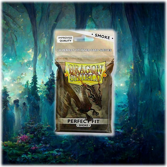 Dragon Shield Perfect Fit Inner Sleeves (100ct) - Smoke